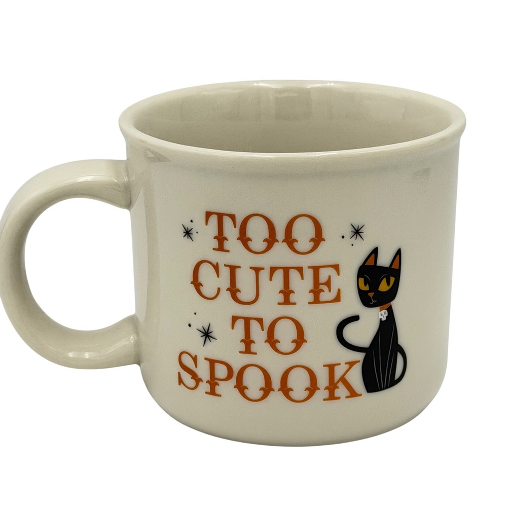 Hyde and EEK‎ Boutique Target Halloween Black Cat Too Cute To Spook Mug Cup Tar